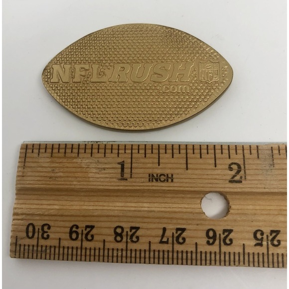 Rare Authentic NFL RUSHZONE COIN Metal Double Sided "No Pigs Were Harmed In The" - Picture 3 of 5